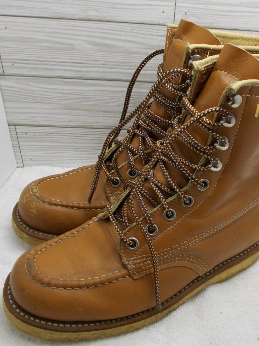 Vintage Sears (?) Insulated Leather Mens Work Boots Size 7.5 E